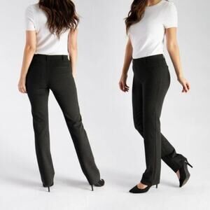 BETABRAND Dress Pant Yoga Pant Black Straight Sz M Petite {M43}